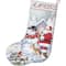 Letistitch Snowman And Santa Stocking Counted Cross Stitch Kit